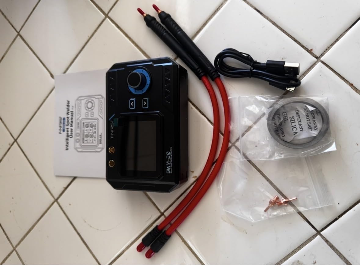 FNRSI SWM-20 Battery Spot Welder,1200A Double Pulse Battery Welder Machine | 2.4