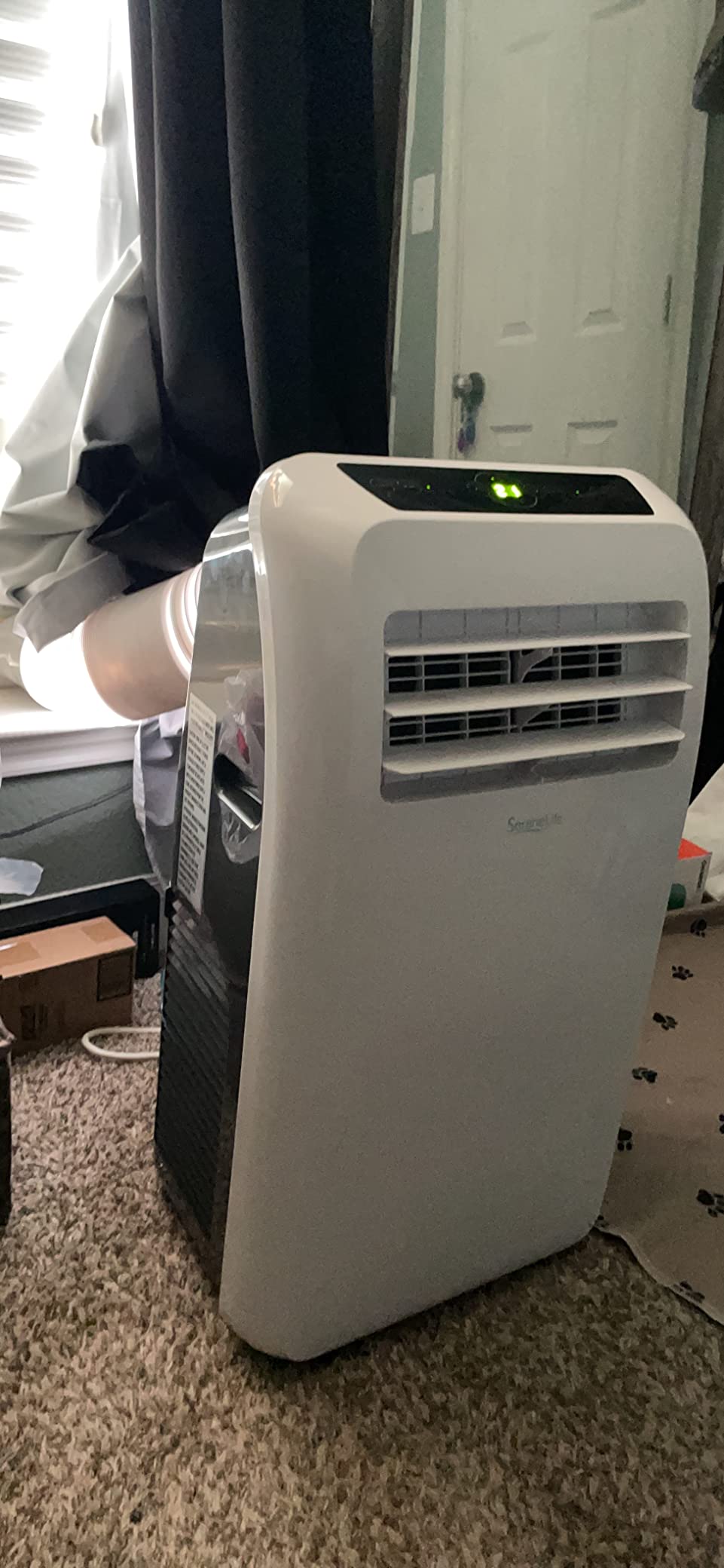 SereneLife 16,000 BTU Smart Inverter Portable Air Conditioner | Dual Hose Portable AC Unit with Heat, Dehumidifier & Fan | Wi-Fi Enabled Compact Standing Air Conditioner with Window Kit customer photo 1