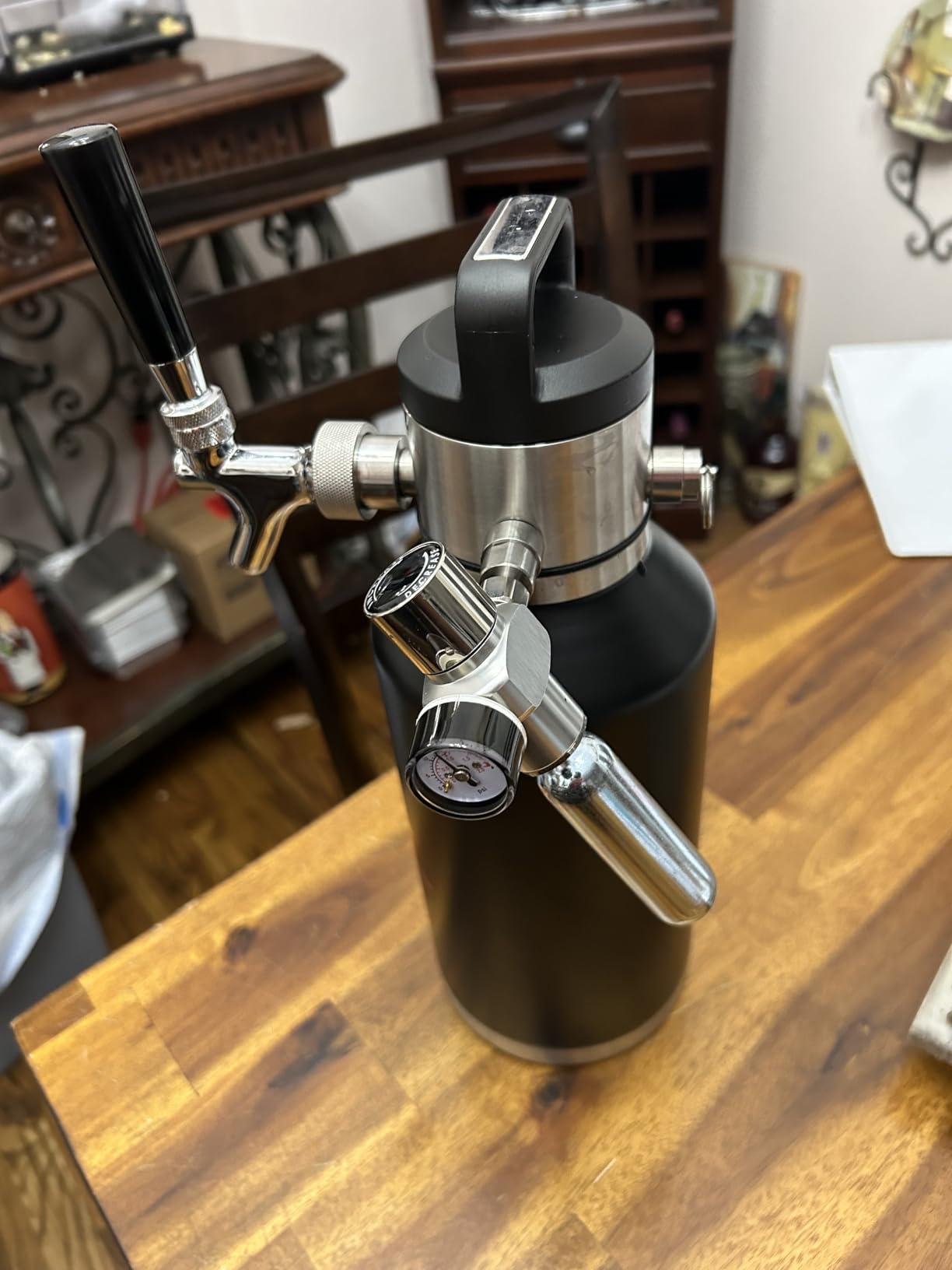 VEVOR 170oz Mini Keg, Pressurized Growler Tap System, 304 Stainless Steel Beer Kit with Co2 Regulator customer photo 1
