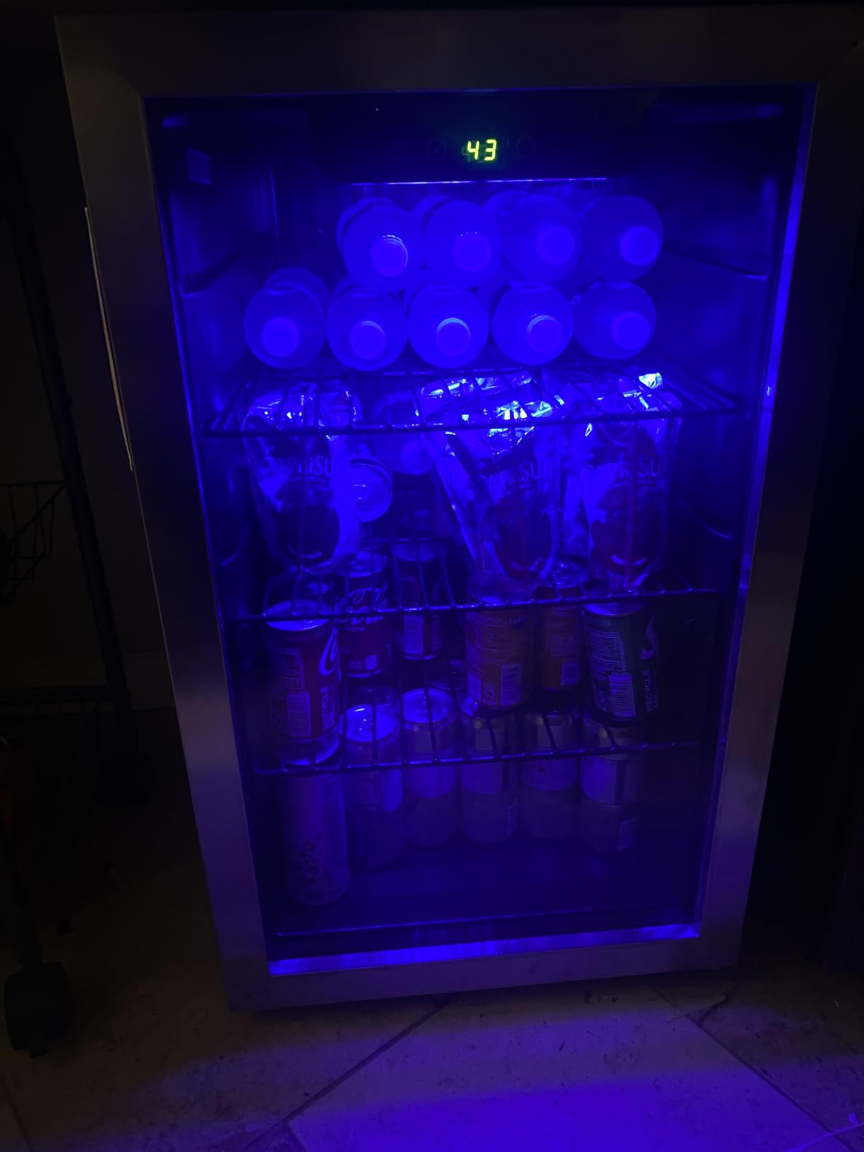 DOGHLY 9 Cu.Ft Commercial Glass Door Beverage Refrigerator, Rapid Cooling | Upright Merchandiser Cooler with 7 Level Temp, Dual Pane Tempered Glass, LED Light Locking Caster Quiet Display Drink Fridge customer photo 1