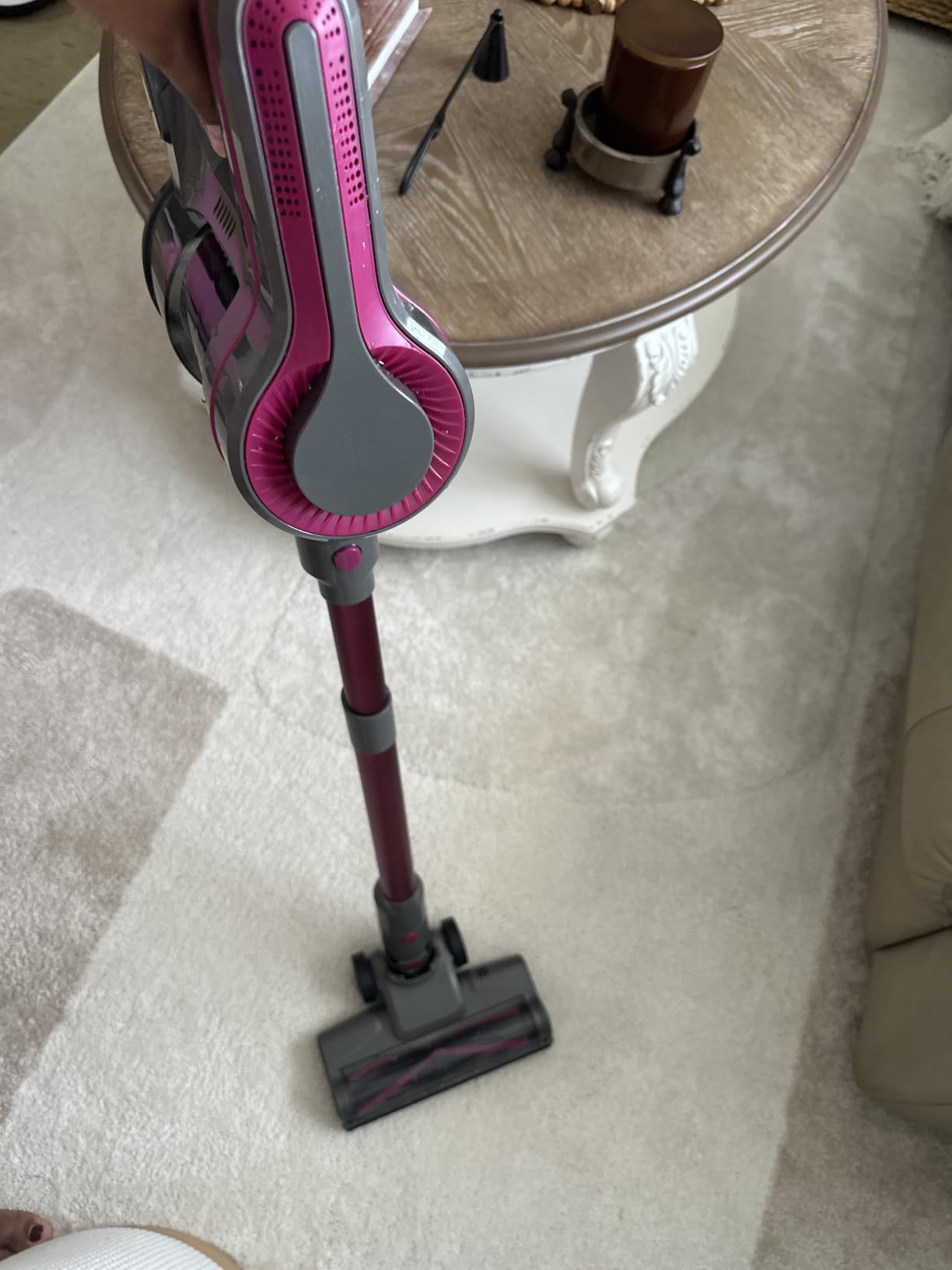 600W/50Kpa Cordless Vacuum Cleaners for Home, 50Mins Stick Vacuum with Self-Standing, Anti-Tangle, Lightweight Wireless Vacuum for Hardwood Floors Carpet Pet Hair Car customer photo 1
