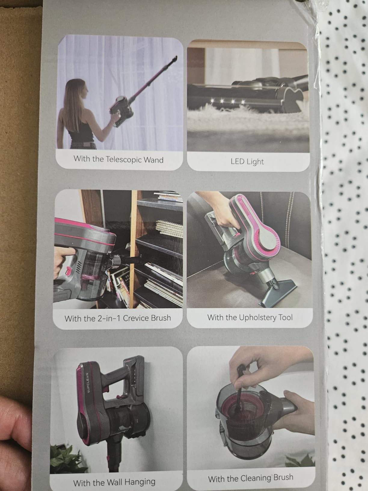 600W/50Kpa Cordless Vacuum Cleaners for Home, 50Mins Stick Vacuum with Self-Standing, Anti-Tangle, Lightweight Wireless Vacuum for Hardwood Floors Carpet Pet Hair Car customer photo 2