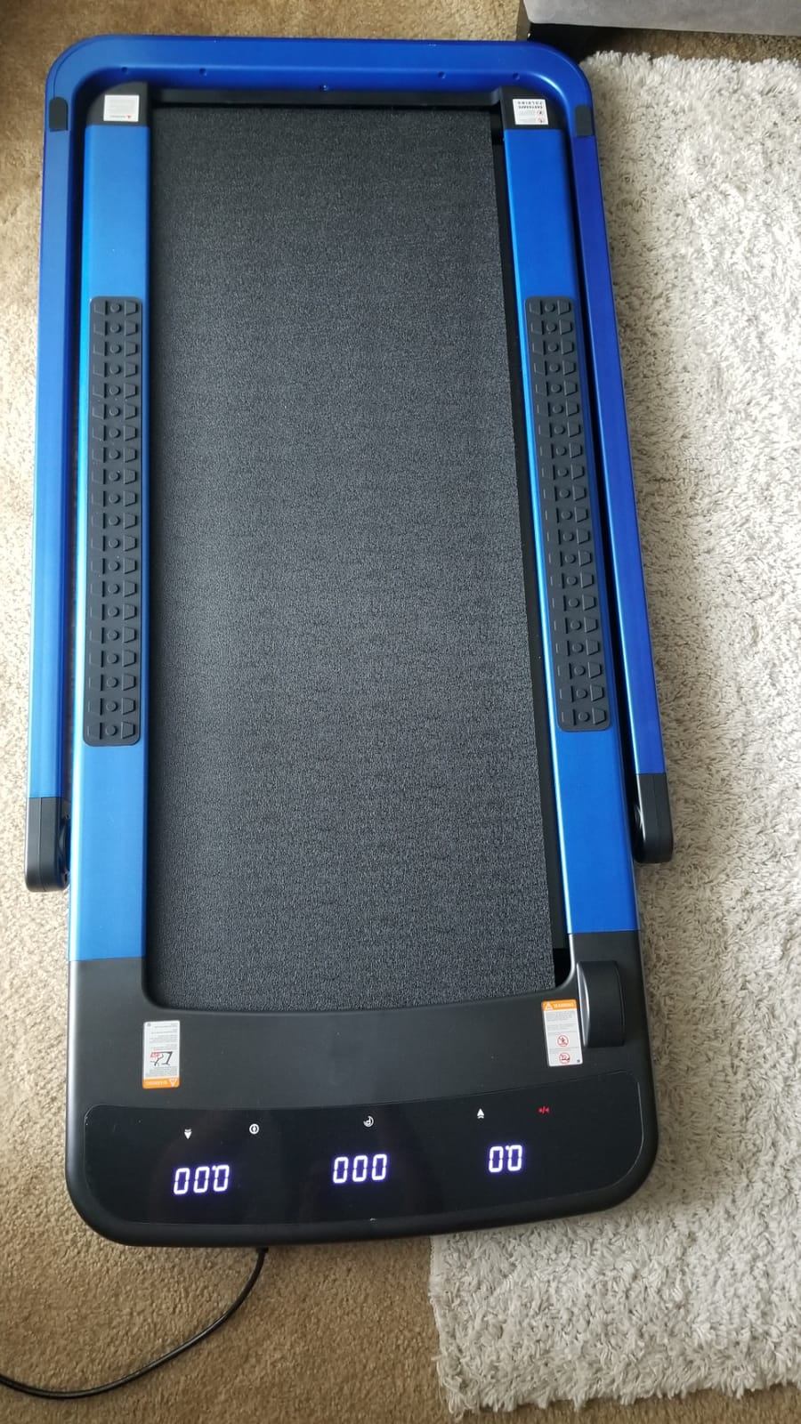 ANCHEER Foldable Manual Treadmill for Home, 20% Incline Walking Pad with Handle Bar, 500 LBS Capacity Non-Electric Treadmill, Quiet Walking Pad Treadmill with LCD Digital Monitor, for Indoor & Outdoor customer photo 1