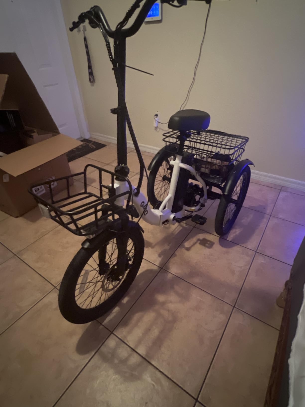 Qlife Electric Bike for Adults, 1200W Peak Brushless Motor Folding Electric Trike, 48V Removable Battery, 18