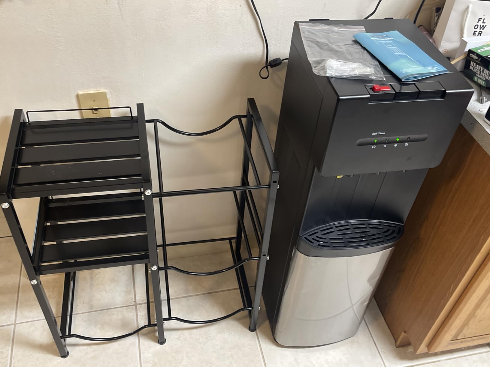 Euhomy Bottleless Water Cooler, NSF-Certified Dual Filters, 3 Temperatures | NSF dual filters, bottleless water line connection, UV tank light, child safety lock, filter reminder customer photo 1