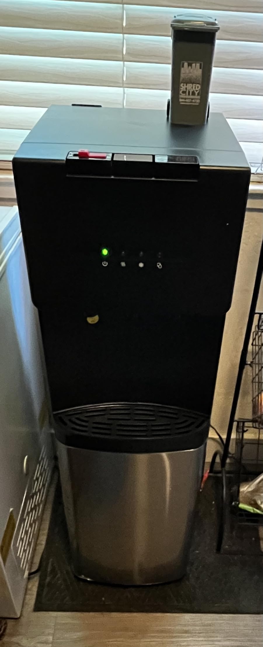 Euhomy Bottleless Water Cooler, NSF-Certified Dual Filters, 3 Temperatures | NSF dual filters, bottleless water line connection, UV tank light, child safety lock, filter reminder customer photo 2