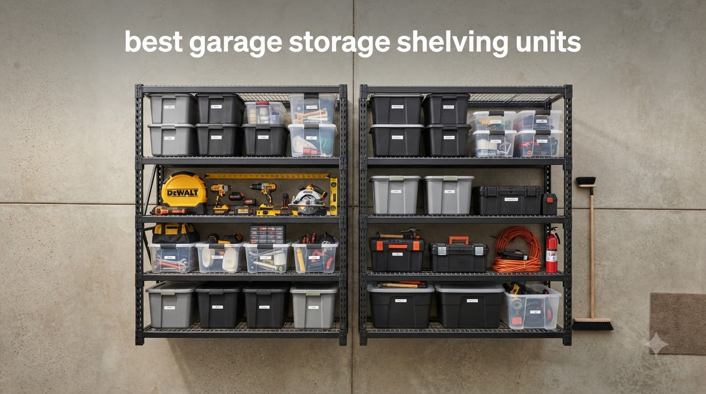 best garage storage shelving units