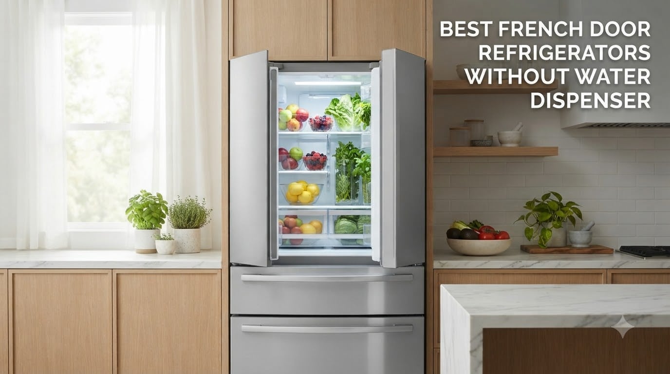 best french door refrigerators without water dispenser
