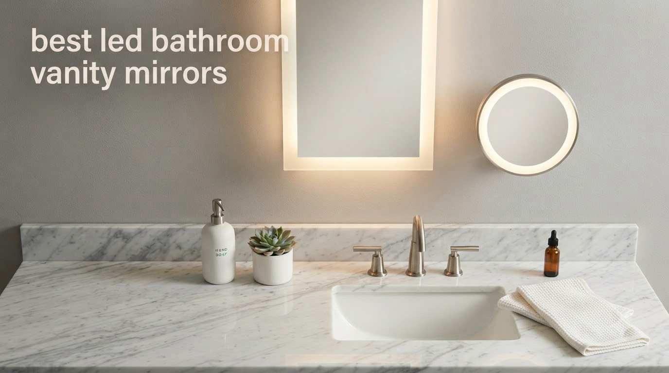 best led bathroom vanity mirrors