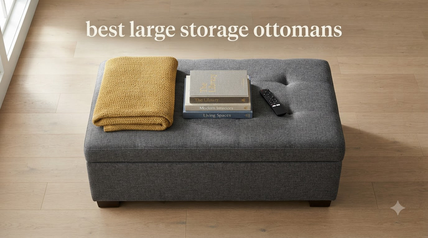 best large storage ottomans