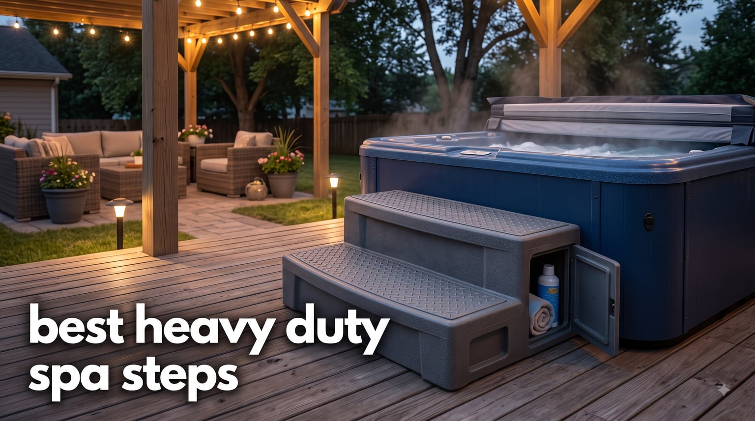 best heavy duty spa steps