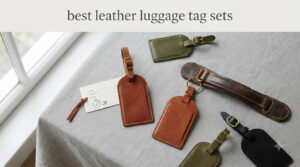 best leather luggage tag sets