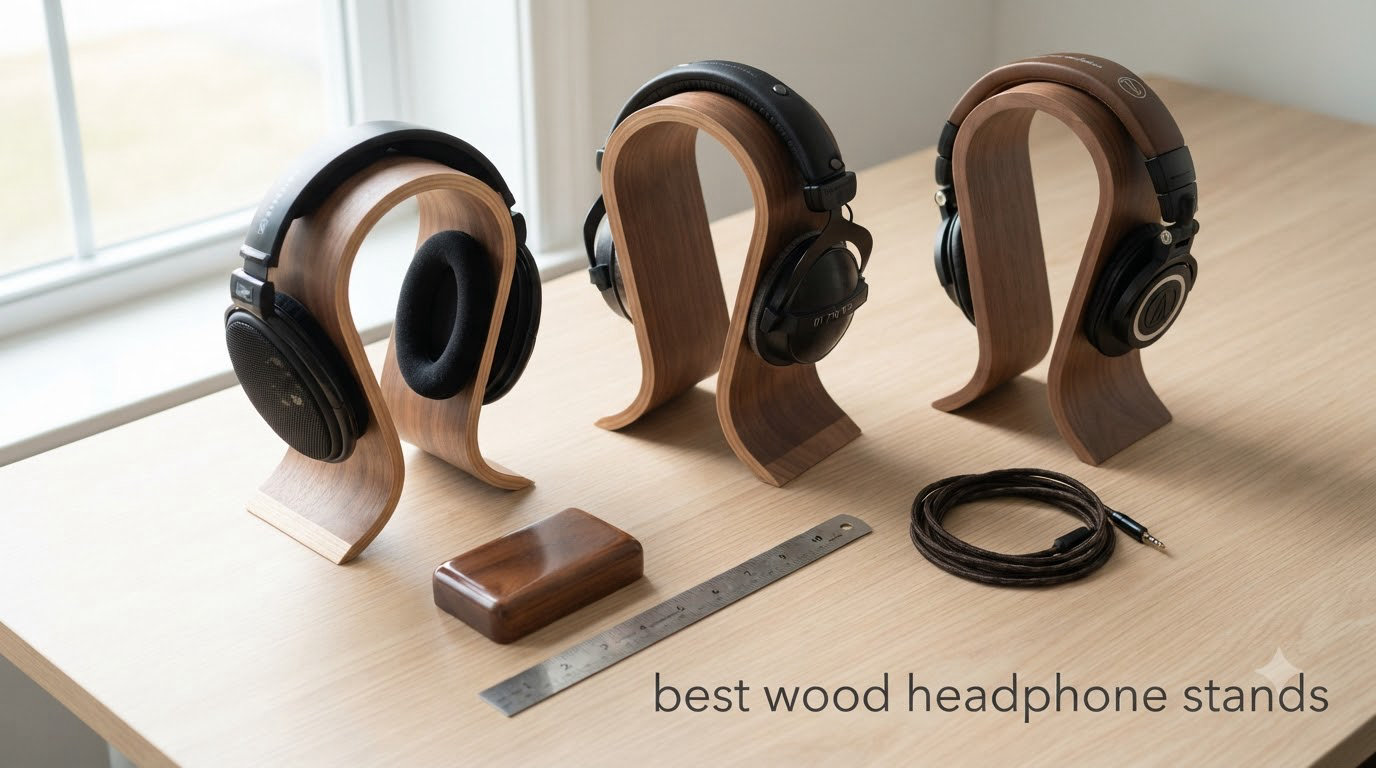 best wood headphone stands