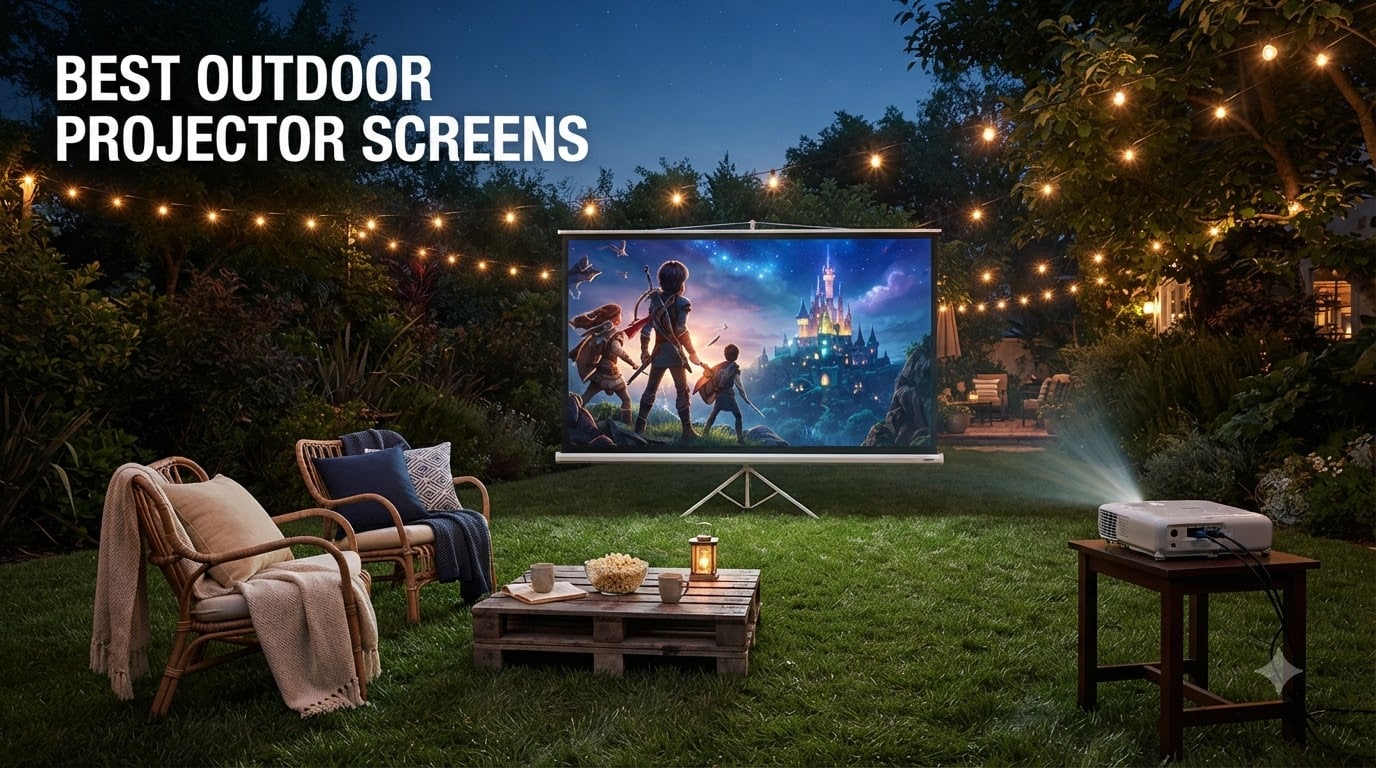 best outdoor projector screens
