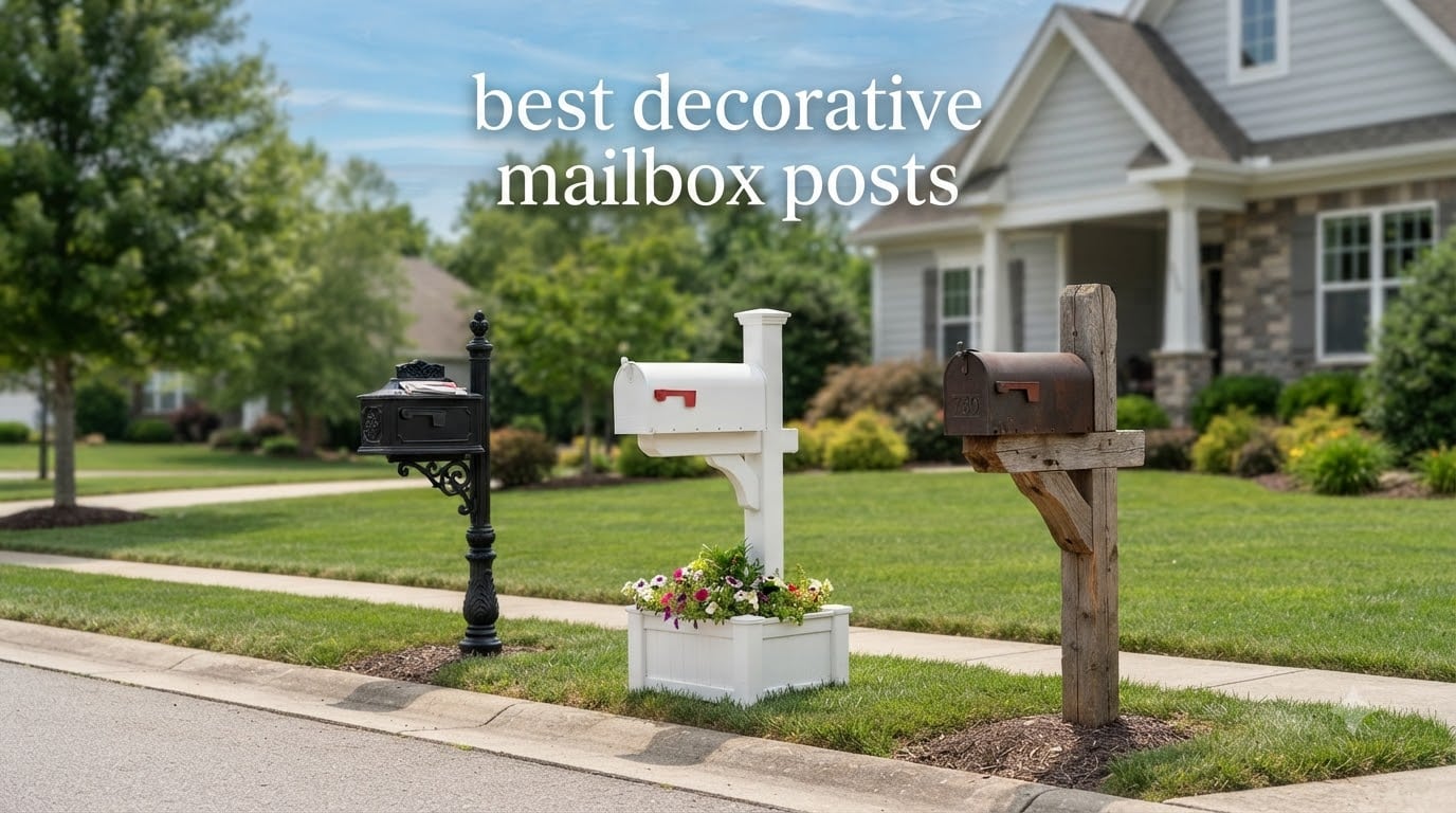 best decorative mailbox posts