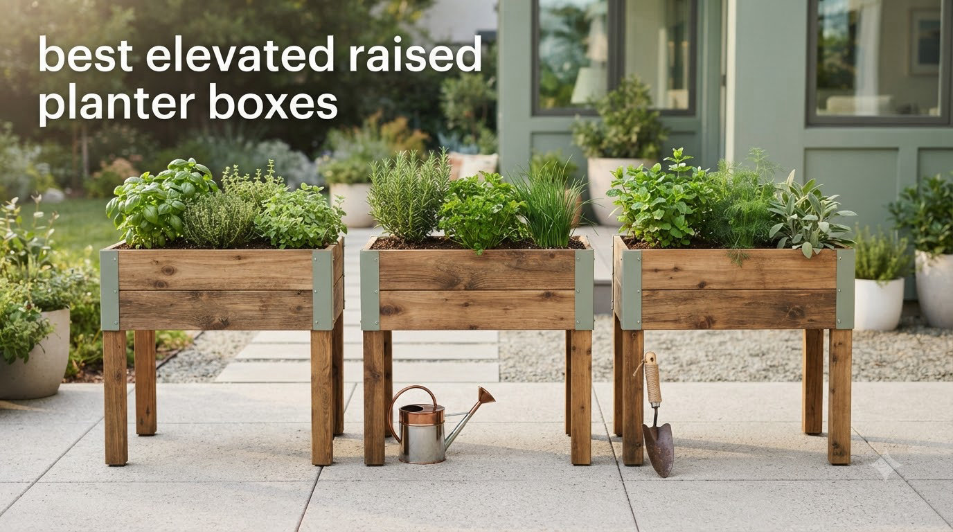 best elevated raised planter boxes