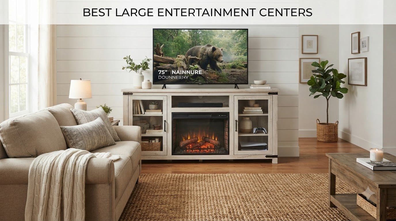 best large entertainment centers
