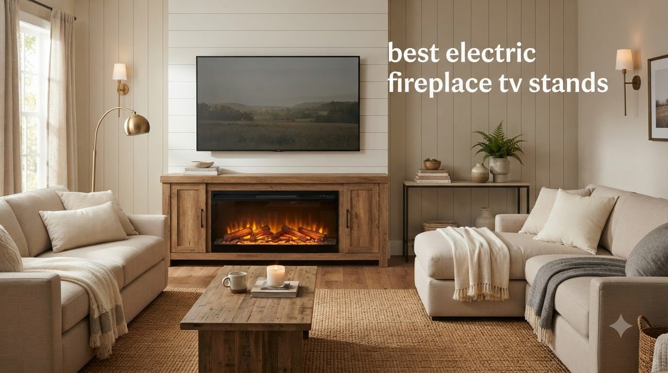 best electric fireplace tv stands