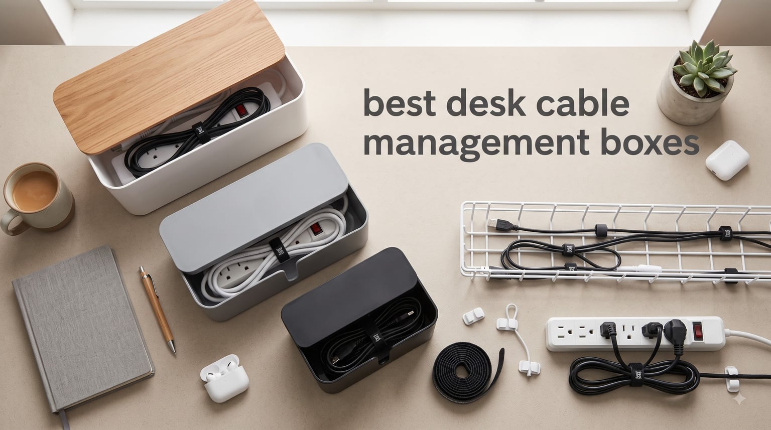 best desk cable management boxes
