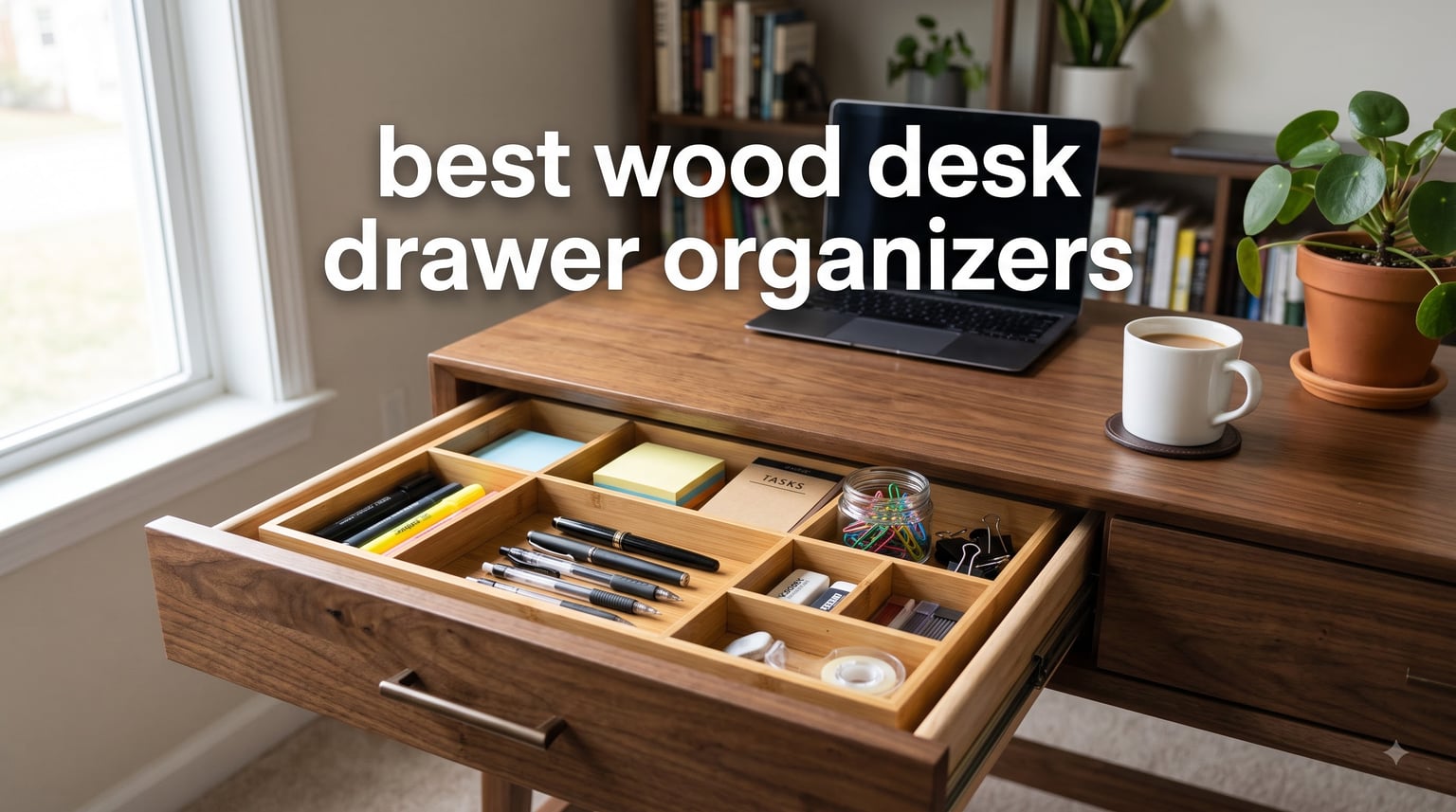 best wood desk drawer organizers