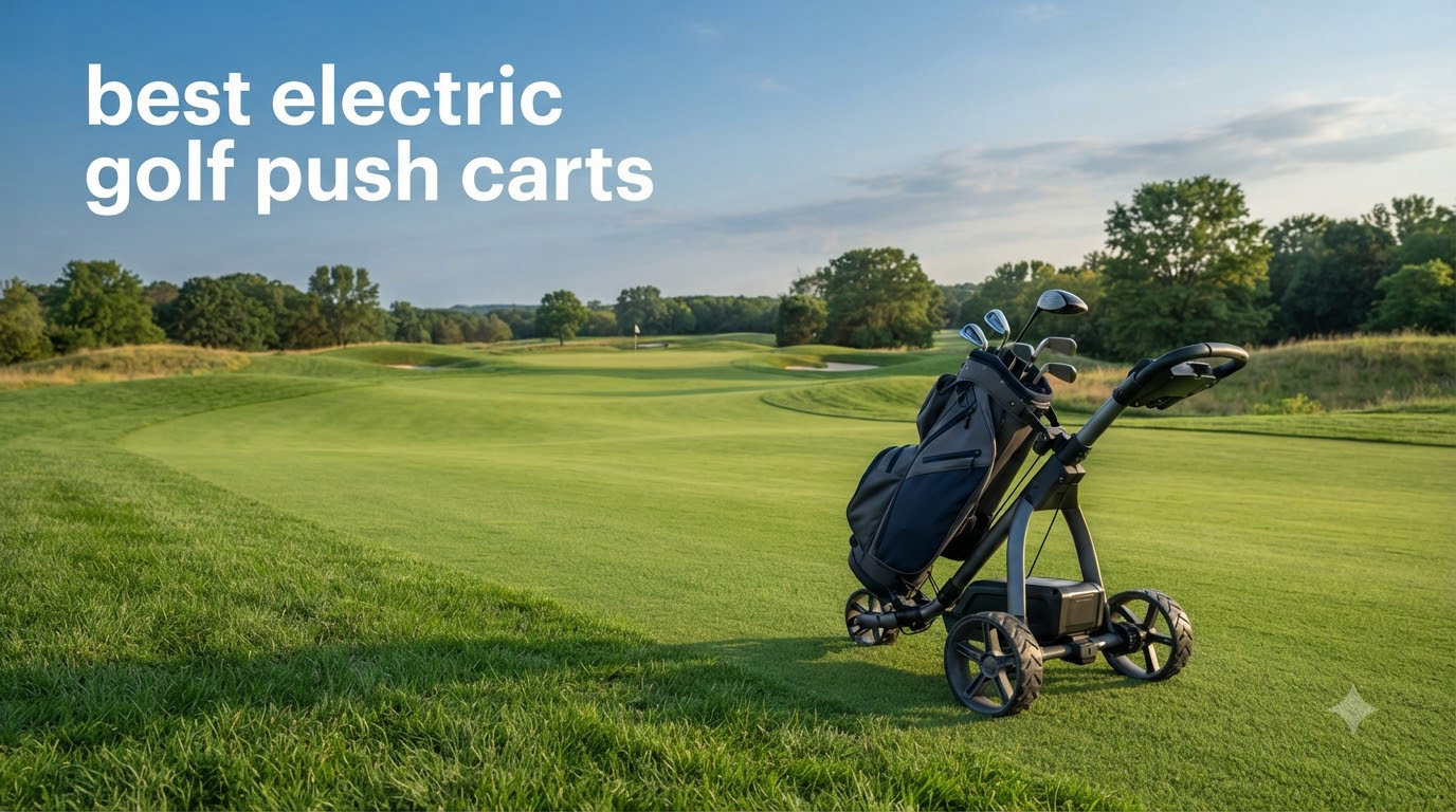 best electric golf push carts