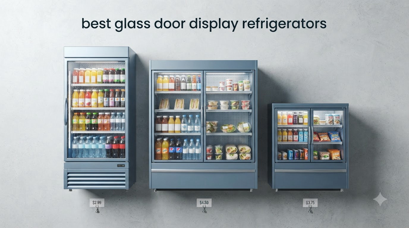 best glass door display refrigerators