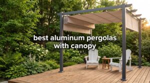 best aluminum pergolas with canopy