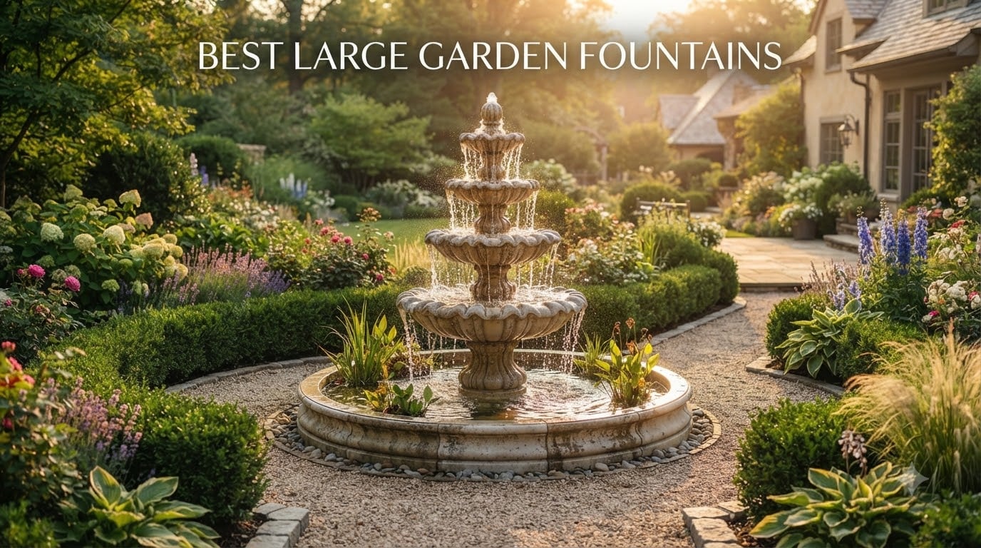 best large garden fountains