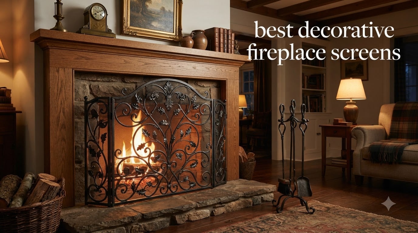 best decorative fireplace screens