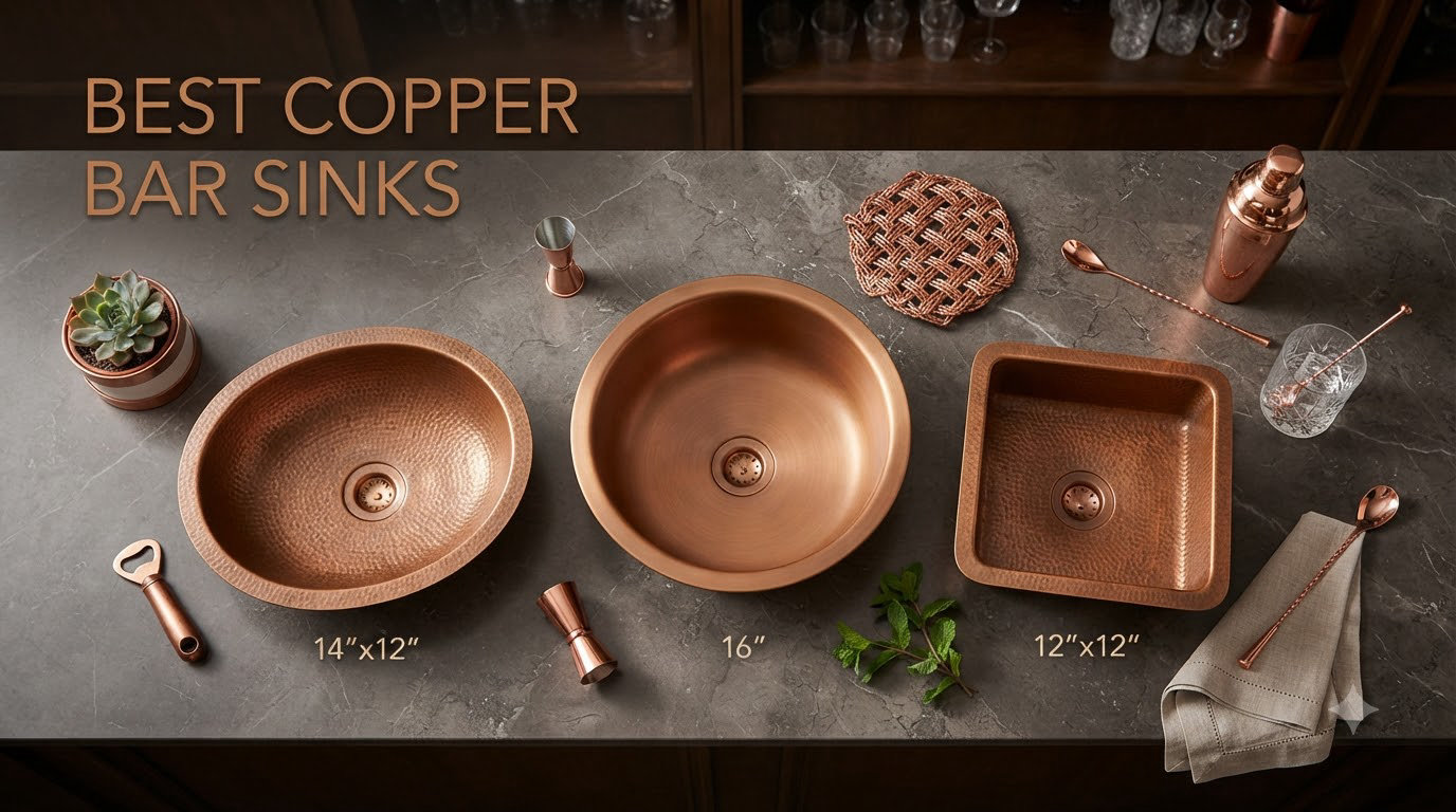 best copper bar sinks