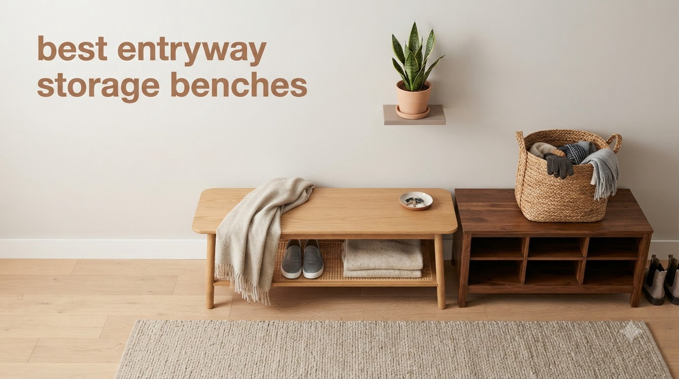 best entryway storage benches
