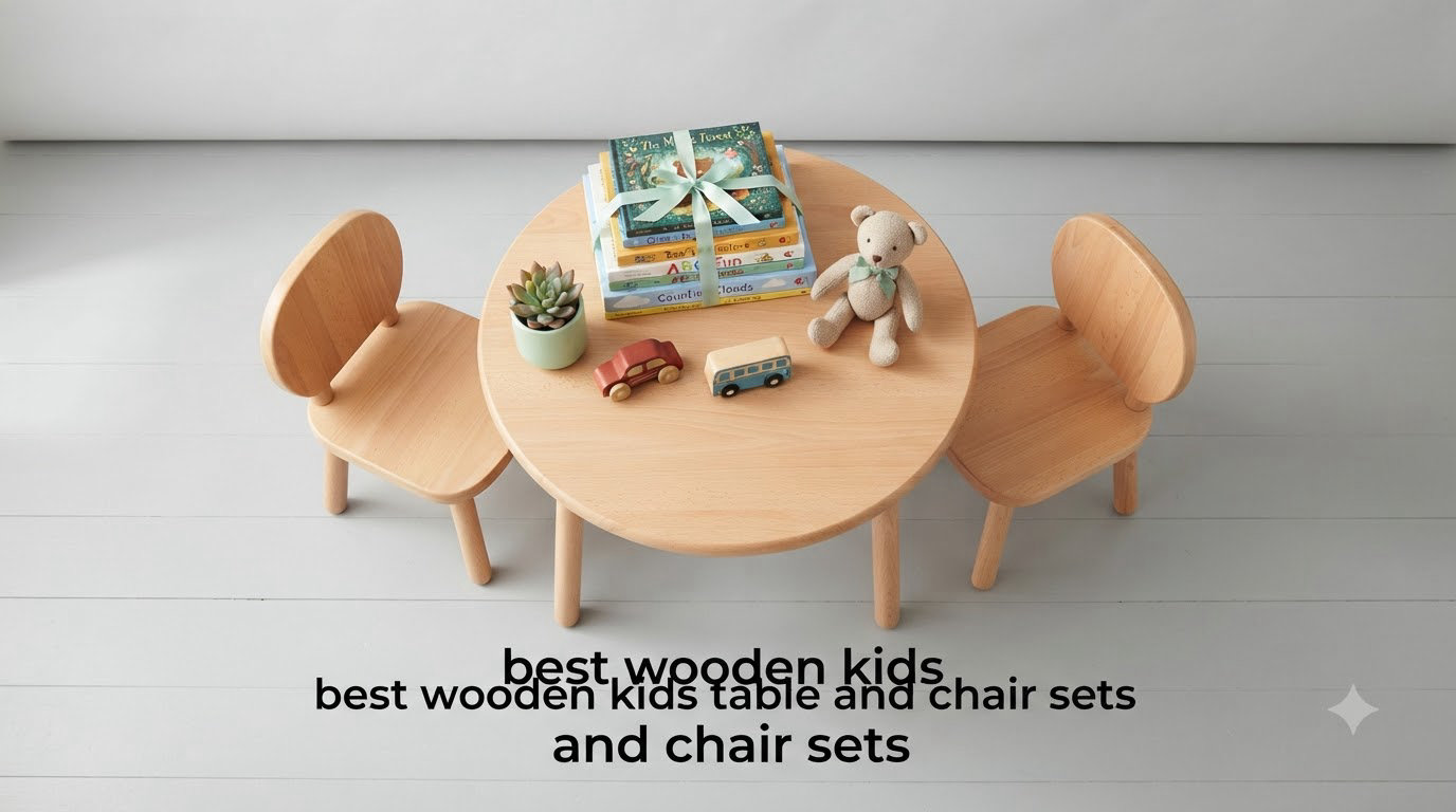 best wooden kids table and chair sets