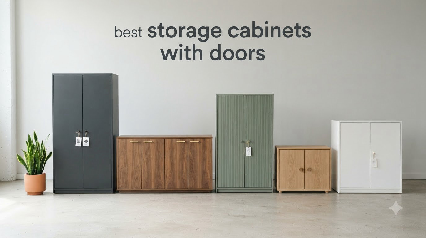 best storage cabinets with doors