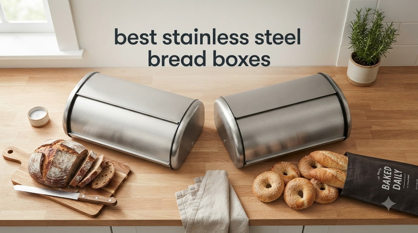 best stainless steel bread boxes