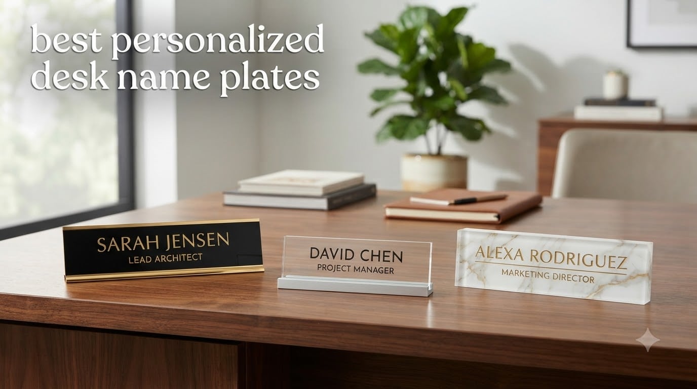 best personalized desk name plates