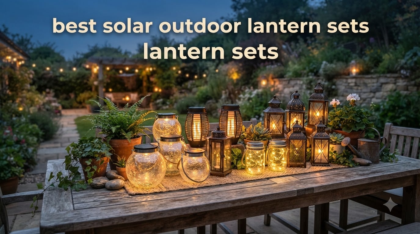 best solar outdoor lantern sets