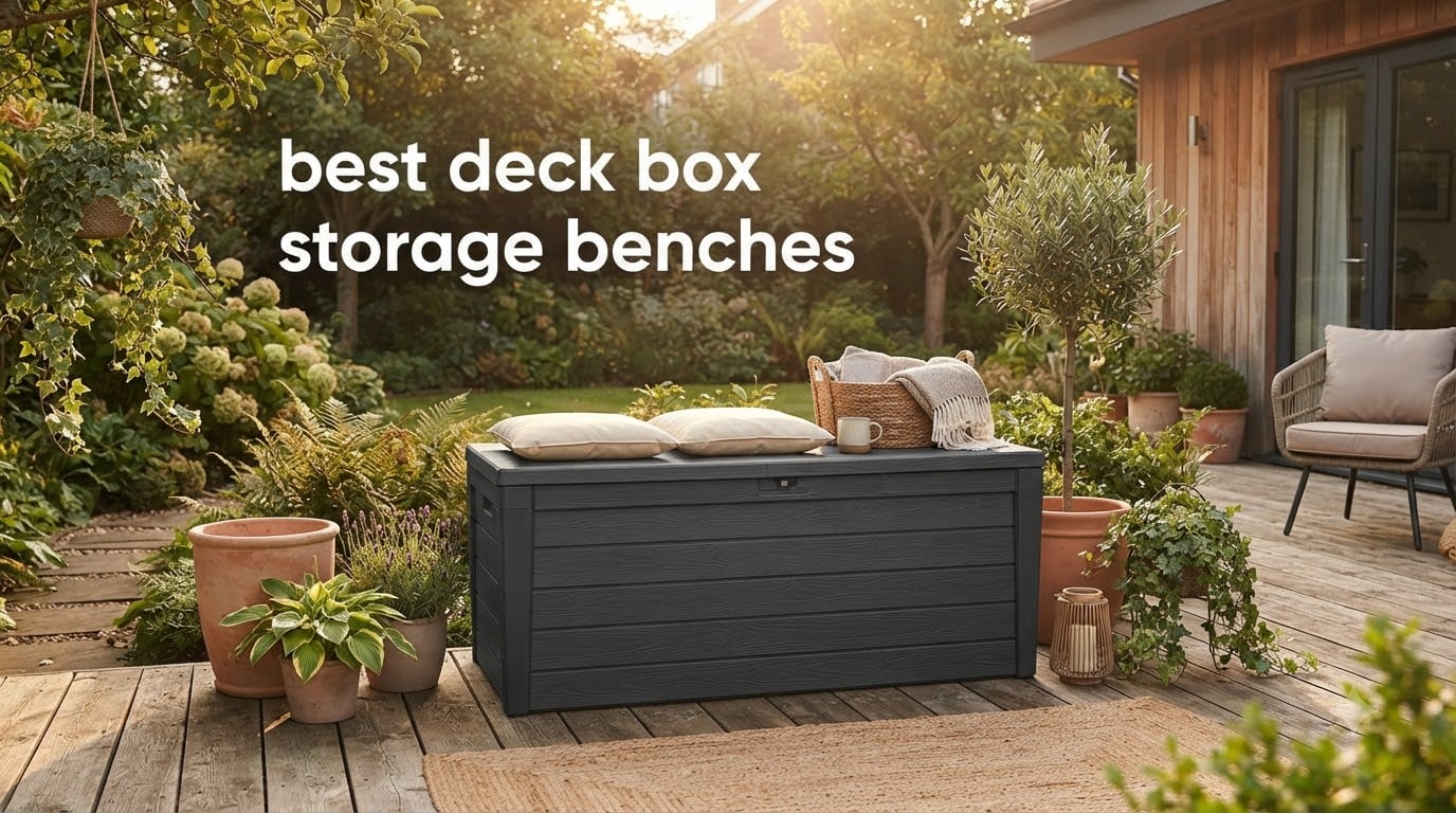 best deck box storage benches