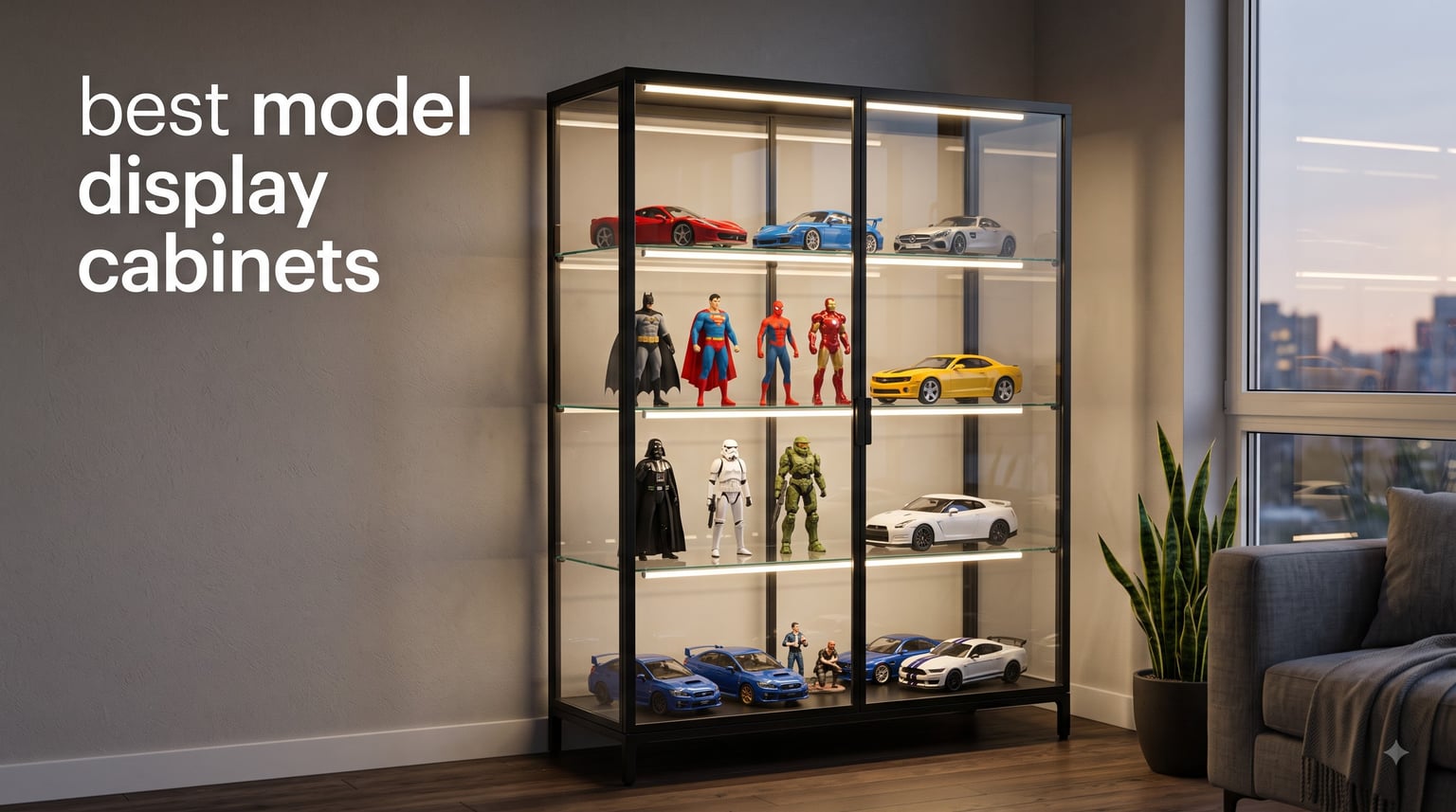 best model display cabinets