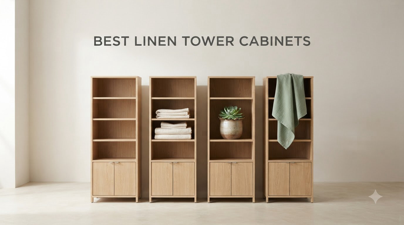 best linen tower cabinets