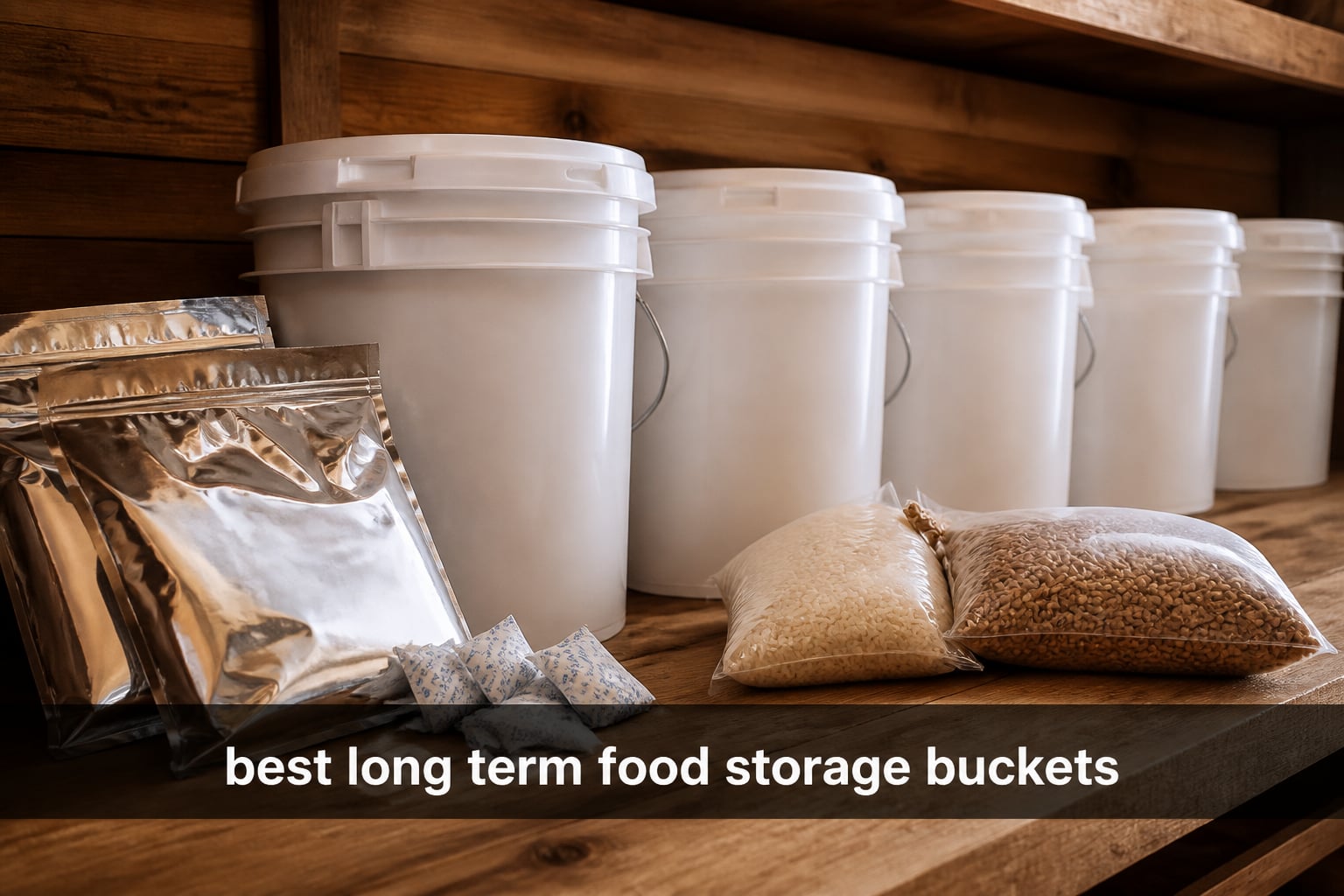 best long term food storage buckets
