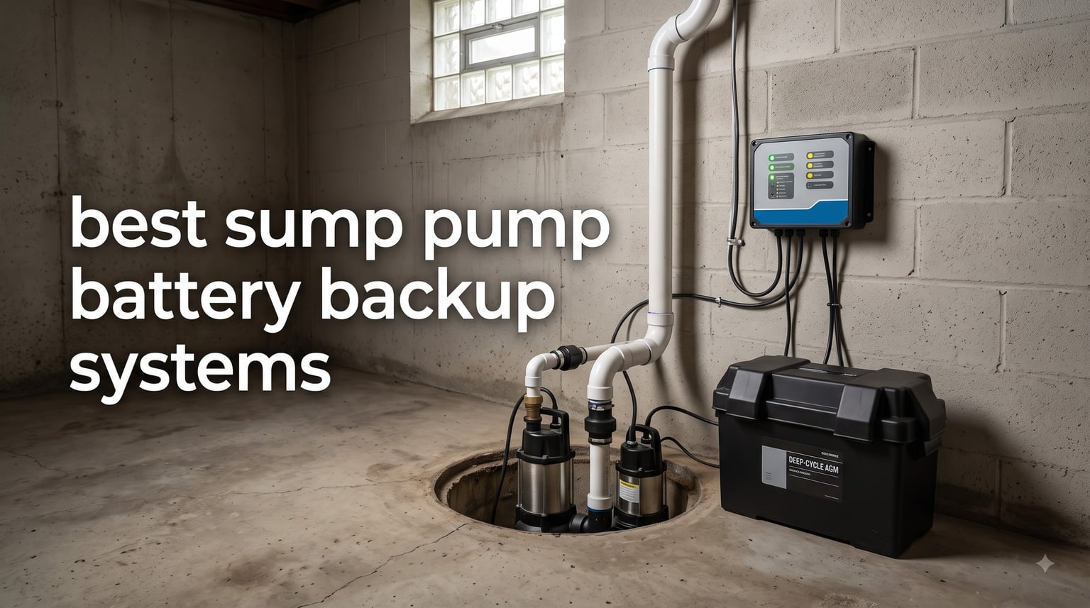 best sump pump battery backup systems
