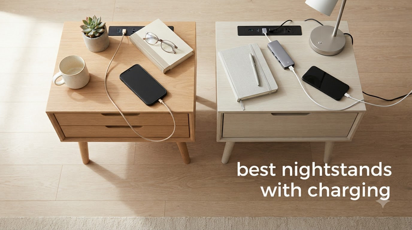 best nightstands with charging