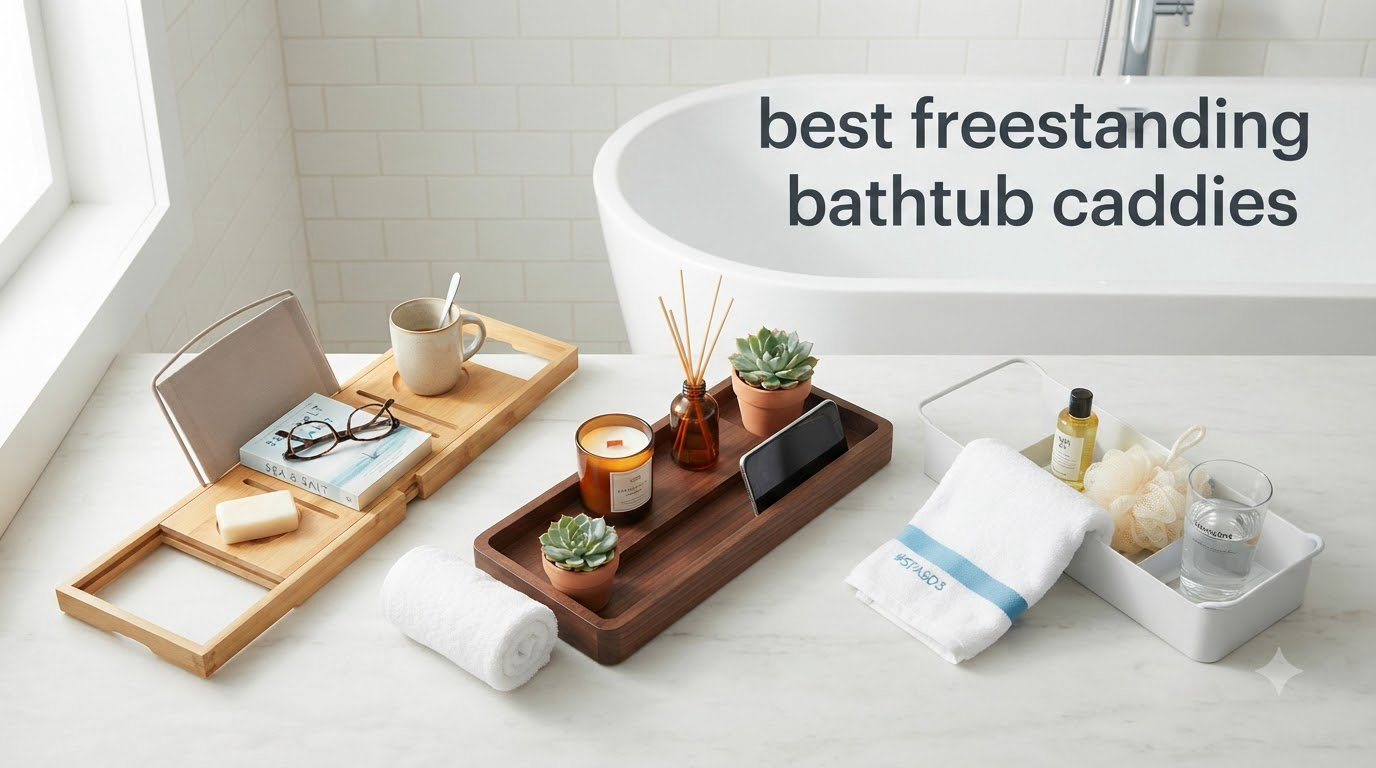 best freestanding bathtub caddies
