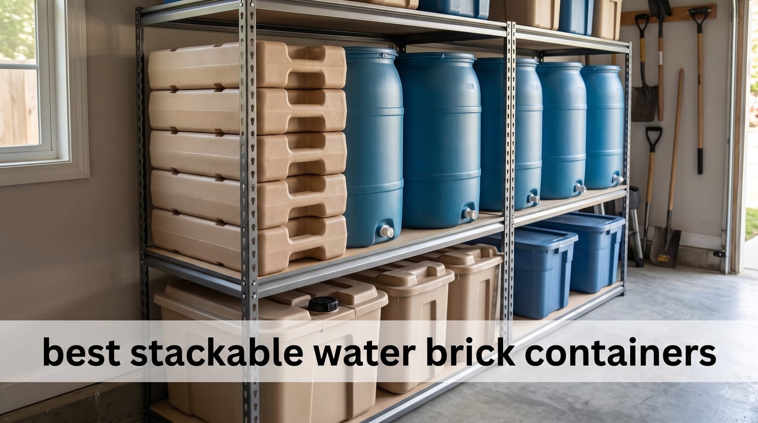 best stackable water brick containers
