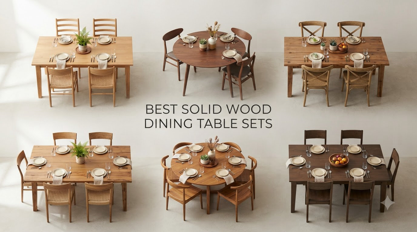 best solid wood dining table sets
