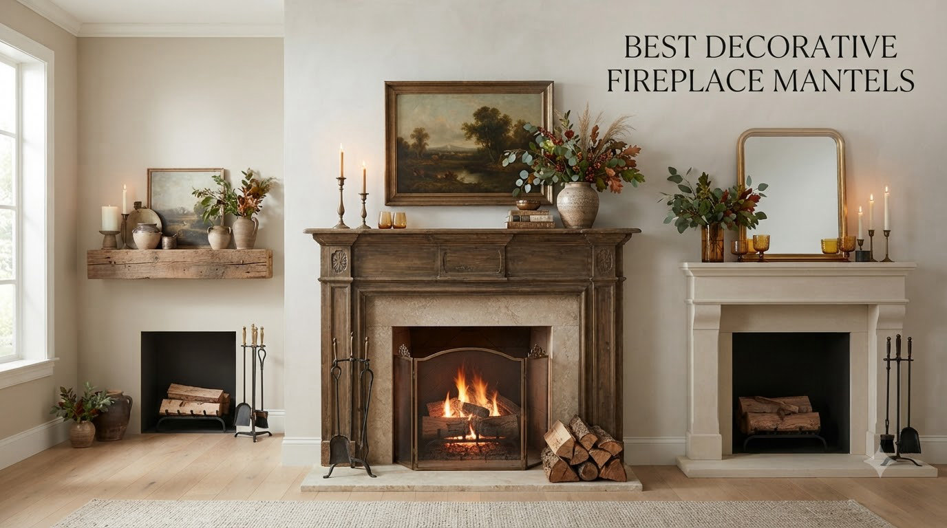 best decorative fireplace mantels