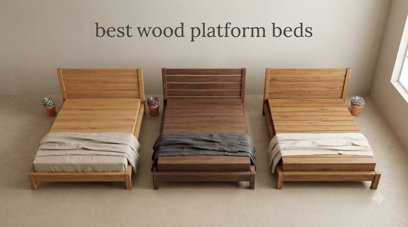 best wood platform beds