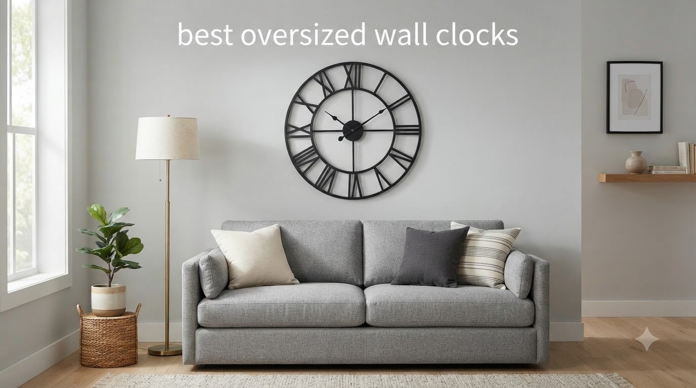 best oversized wall clocks
