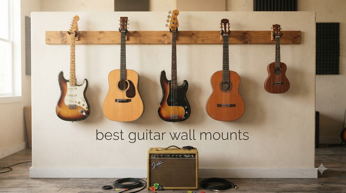 best guitar wall mounts