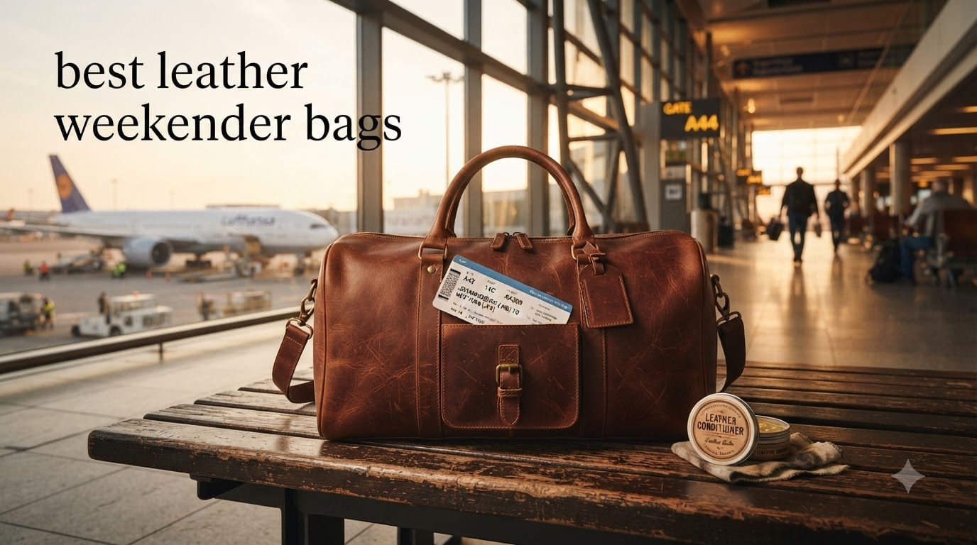 best leather weekender bags